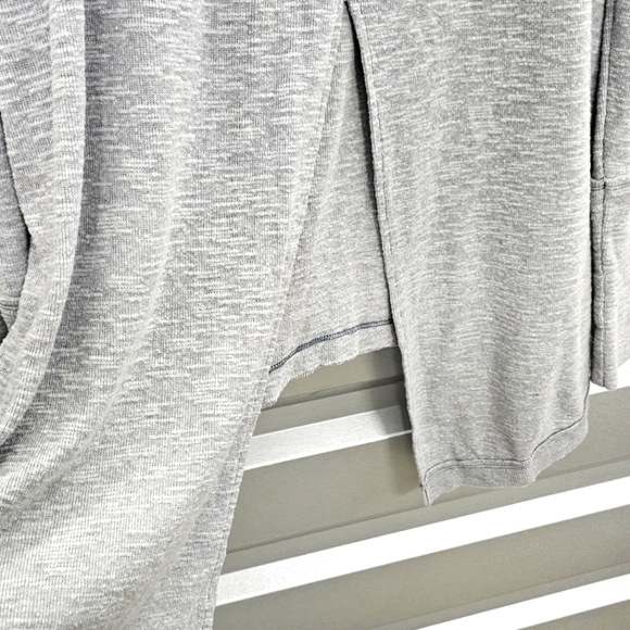 Free People Split Back Heathered Turtleneck Tunic Top - Picture 8 of 10